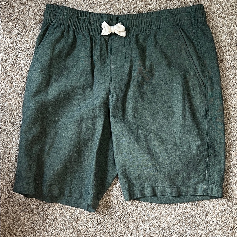 Green Casual Shorts